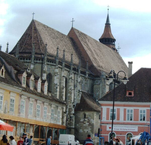 Black Church seen in Dracula tours from Bucharest, Halloween Dracula Castle, Halloween Bran Village